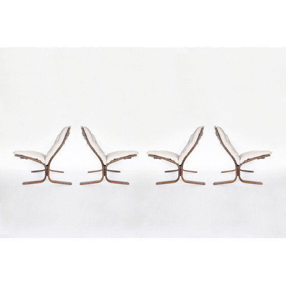 Image 1 of Set van 4 vintage Siesta fauteuils van Ingmar Relling voor Westnofa, Noorwegen 1960