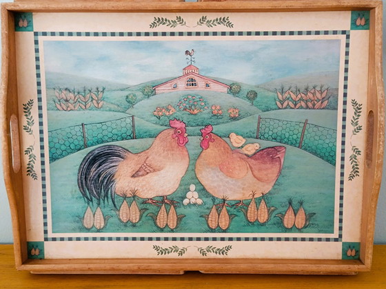 Image 1 of Antiek Piant dienblad