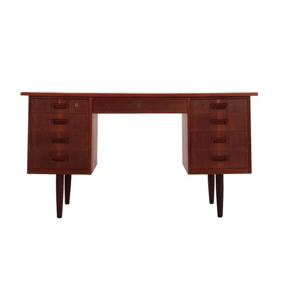 Image 1 of Vintage teakhouten bureau, Denemarken 1970