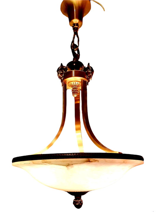 Image 1 of Mariner Royal Heritage 18694 bronzen albast hanglamp