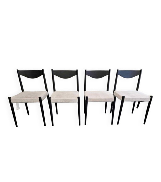 Set van 4 Scandinavische stoelen, 1970