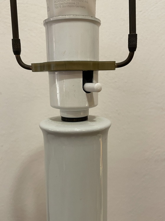 Image 1 of Tafellamp / Schemerlamp, Royal Copenhagen, Aardewerk In Faux Bamboe Stijl, 1960'S Denemarken