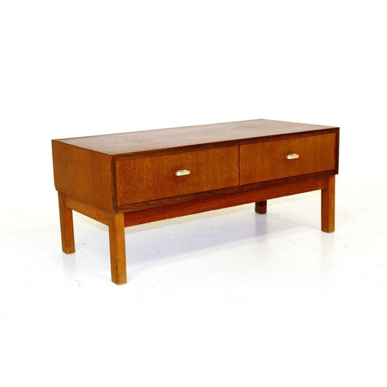 Image 1 of Vintage teakhouten console Zweden 1960