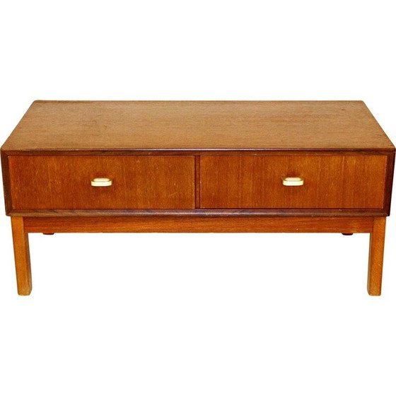 Image 1 of Vintage teakhouten console Zweden 1960