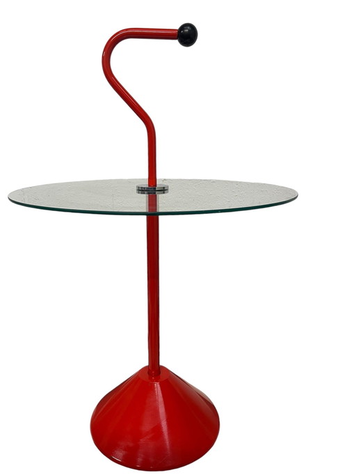 Postmoderne Design Bijzettafel Carlo Bimbi Voor Segis, Memphis Stijl