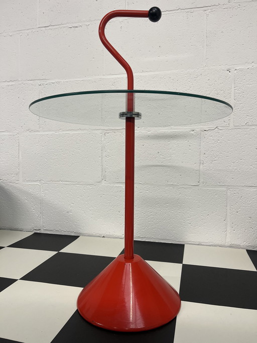 Postmoderne Design Bijzettafel Carlo Bimbi Voor Segis, Memphis Stijl