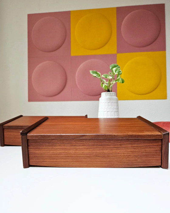 Image 1 of 1x Vintage zwevende nachtkastjes