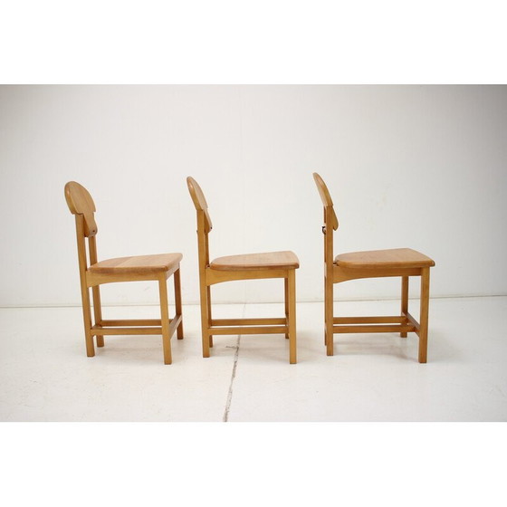 Image 1 of Set van 3 vintage houten stoelen, Finland 1970