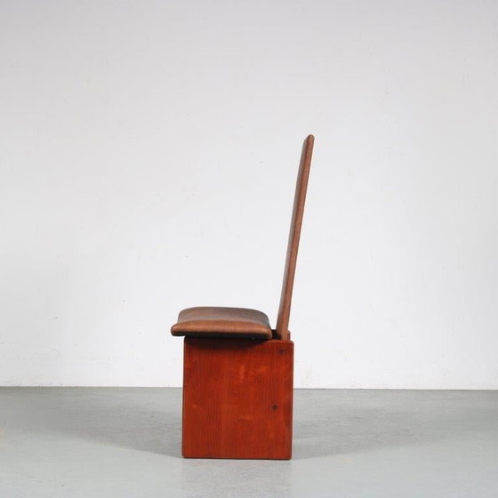 Image 1 of Eetkamerstoelen "Kazuki" van Kazuhide Takahama voor Gavina, Italië 1980