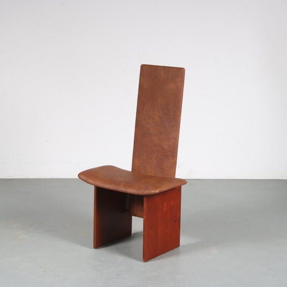 Image 1 of Eetkamerstoelen "Kazuki" van Kazuhide Takahama voor Gavina, Italië 1980