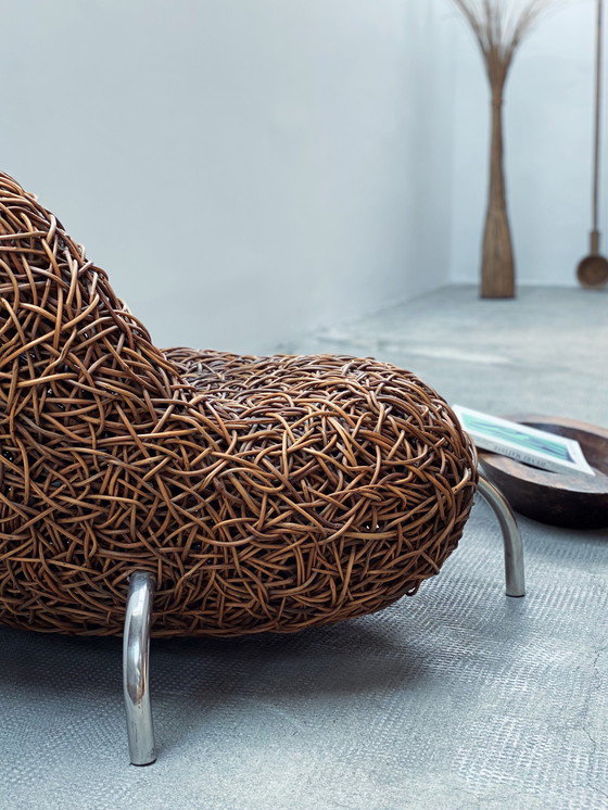 Image 1 of Udom Udomsrianan voor Planet 2001 "Nest Chair" rotan fauteuil