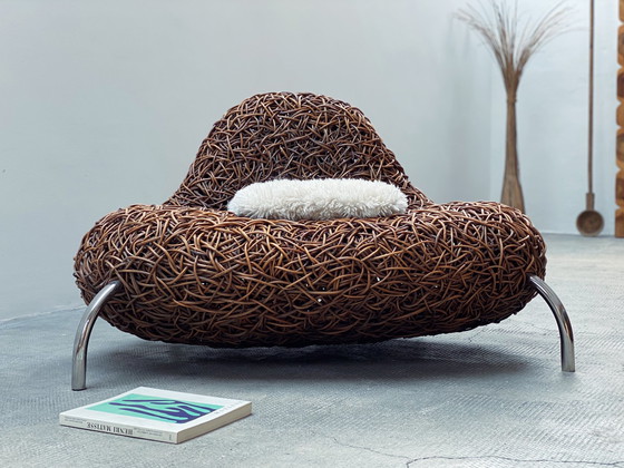 Image 1 of Udom Udomsrianan voor Planet 2001 "Nest Chair" rotan fauteuil