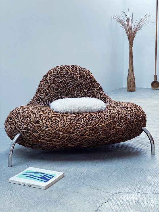 Image 1 of Udom Udomsrianan voor Planet 2001 "Nest Chair" rotan fauteuil