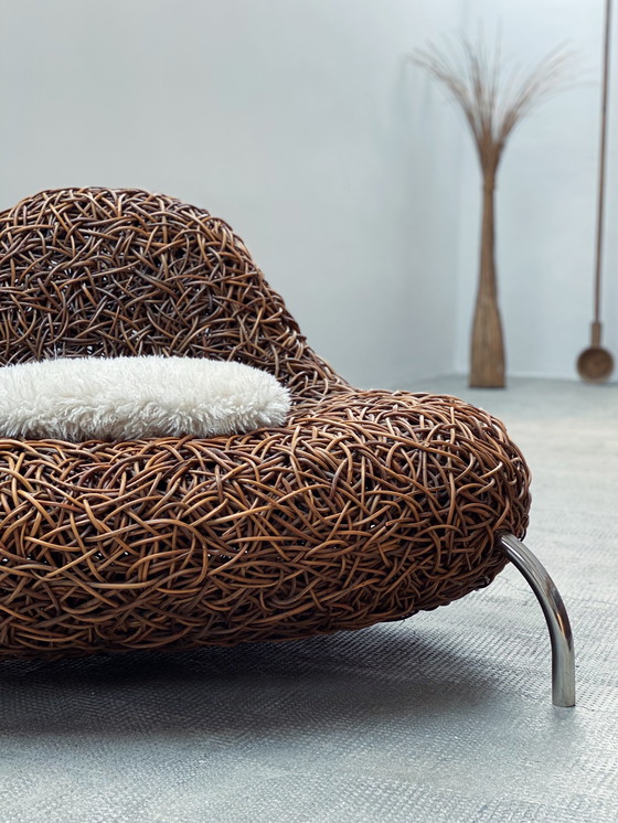 Image 1 of Udom Udomsrianan voor Planet 2001 "Nest Chair" rotan fauteuil