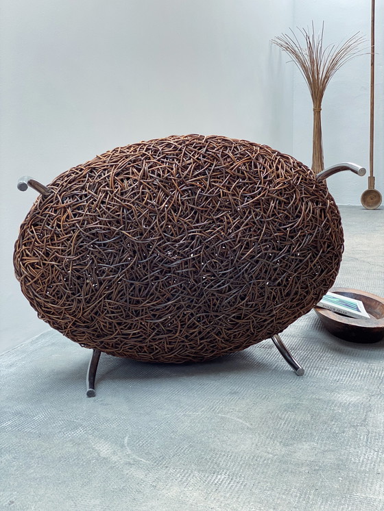 Image 1 of Udom Udomsrianan voor Planet 2001 "Nest Chair" rotan fauteuil