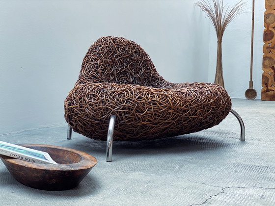 Image 1 of Udom Udomsrianan voor Planet 2001 "Nest Chair" rotan fauteuil