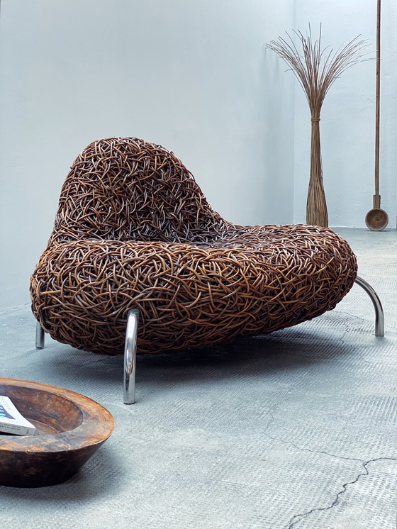 Image 1 of Udom Udomsrianan voor Planet 2001 "Nest Chair" rotan fauteuil