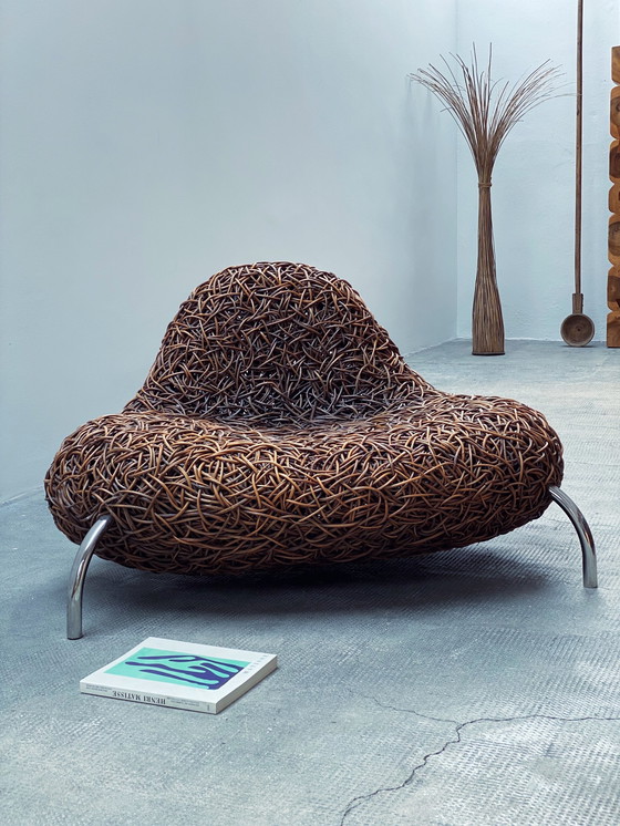 Image 1 of Udom Udomsrianan voor Planet 2001 "Nest Chair" rotan fauteuil