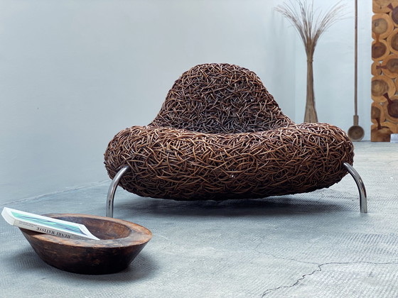 Image 1 of Udom Udomsrianan voor Planet 2001 "Nest Chair" rotan fauteuil