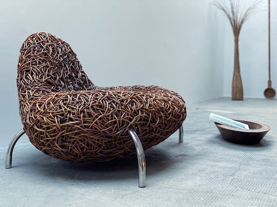 Image 1 of Udom Udomsrianan voor Planet 2001 "Nest Chair" rotan fauteuil