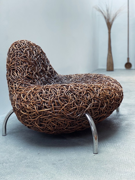 Image 1 of Udom Udomsrianan voor Planet 2001 "Nest Chair" rotan fauteuil