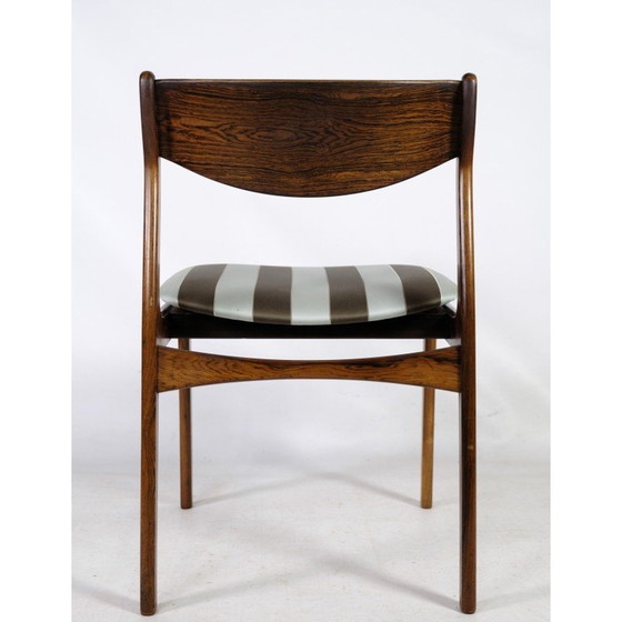 Image 1 of Set van 6 vintage rozenhouten eetkamerstoelen door Farsø møbelfabrik, 1960