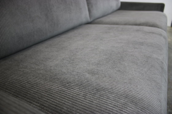 Image 1 of Rolf Benz Ego Couch driezits Koordstof Grijs Design Sofa Nieuw.