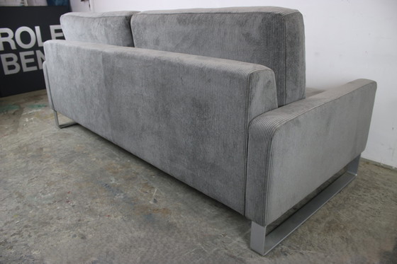Image 1 of Rolf Benz Ego Couch driezits Koordstof Grijs Design Sofa Nieuw.