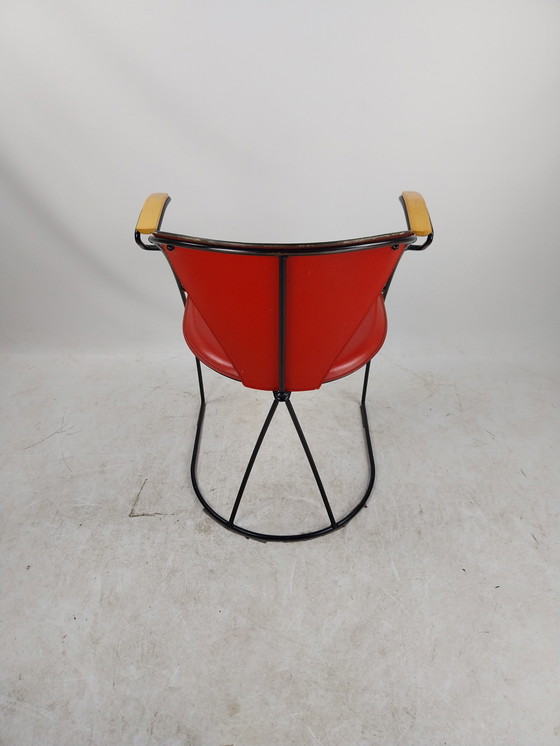 Image 1 of 1 X Set Van 6 Arrben Italy 1980'S Eetkamerstoelen. 