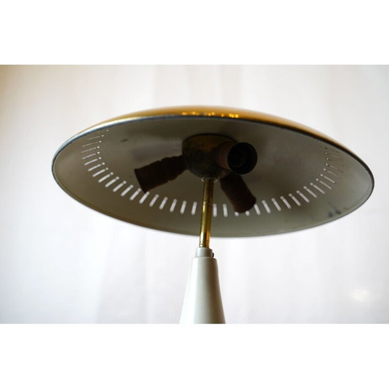 Image 1 of Vintage messing en lak plafondlamp van Lumi Milano Italiaans 1950