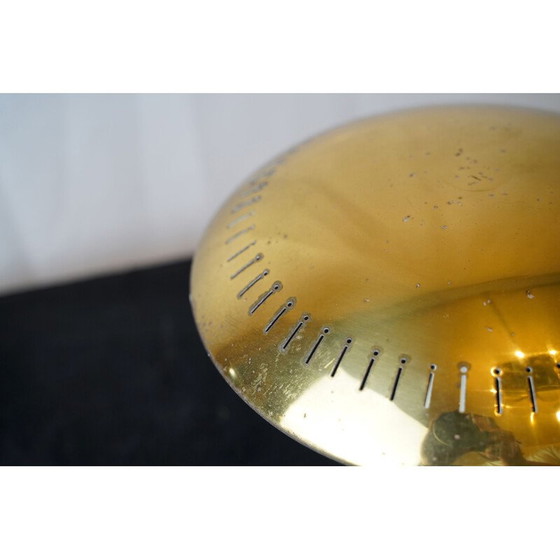 Image 1 of Vintage messing en lak plafondlamp van Lumi Milano Italiaans 1950