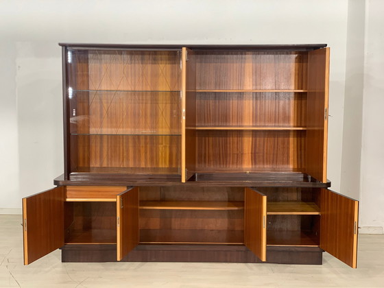 Image 1 of Mid Century hoge kast woonkamer buffet vintage