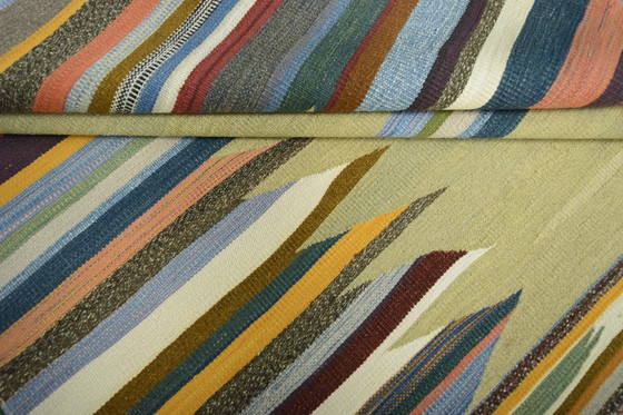 Image 1 of Exclusieve Designer Kelim Fars - 228 X 150 Cm - Modern & Handgemaakt