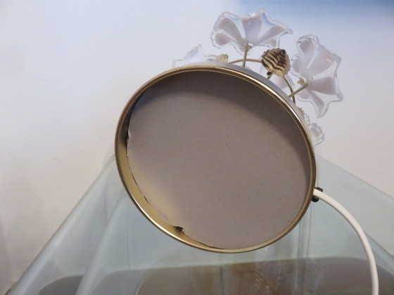 Image 1 of Bouquet De Fleurs" lamp Messing, porselein, 1980