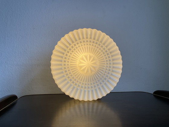 Image 1 of Mid Century Opaal Glazen Plafondlamp