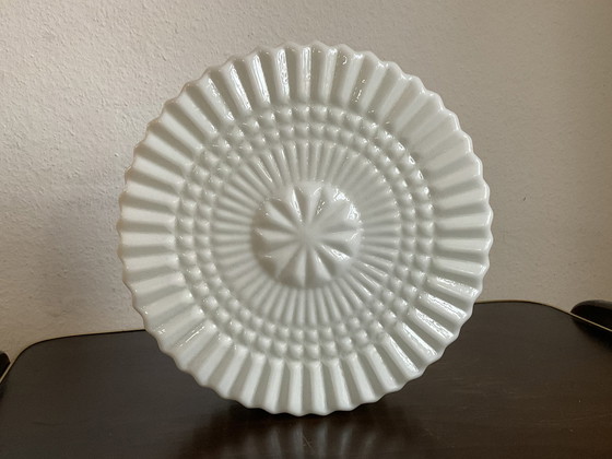 Image 1 of Mid Century Opaal Glazen Plafondlamp