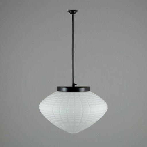 Vintage opalen hanglamp, Tsjechisch 1970