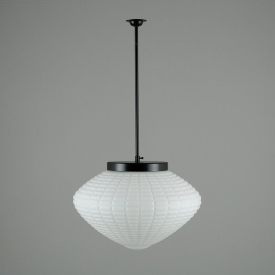 Image 1 of Vintage opalen hanglamp, Tsjechisch 1970