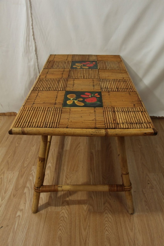 Image 1 of Pagina 1 van 10: Audoux Minet Rieten & Keramische Salontafel