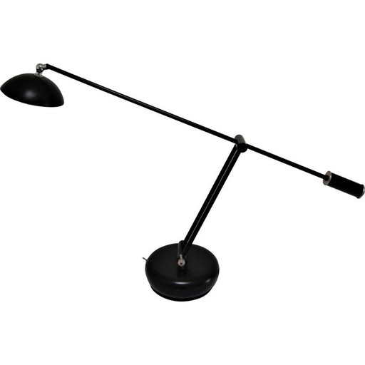 Vintage metalen lamp met contragewicht, 1990