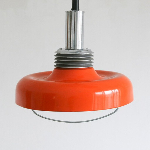 Vintage oranje hanglamp, 1970