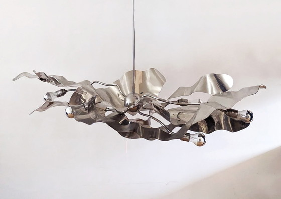 Image 1 of Jacco Maris Octave design statement hanglamp zilverkleurig