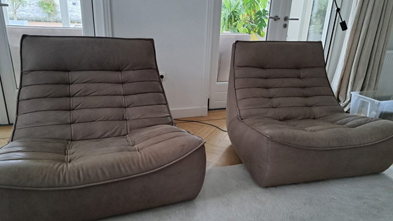 Image 1 of 2x Calia Italia Foxtrot fauteuils Buffelleer