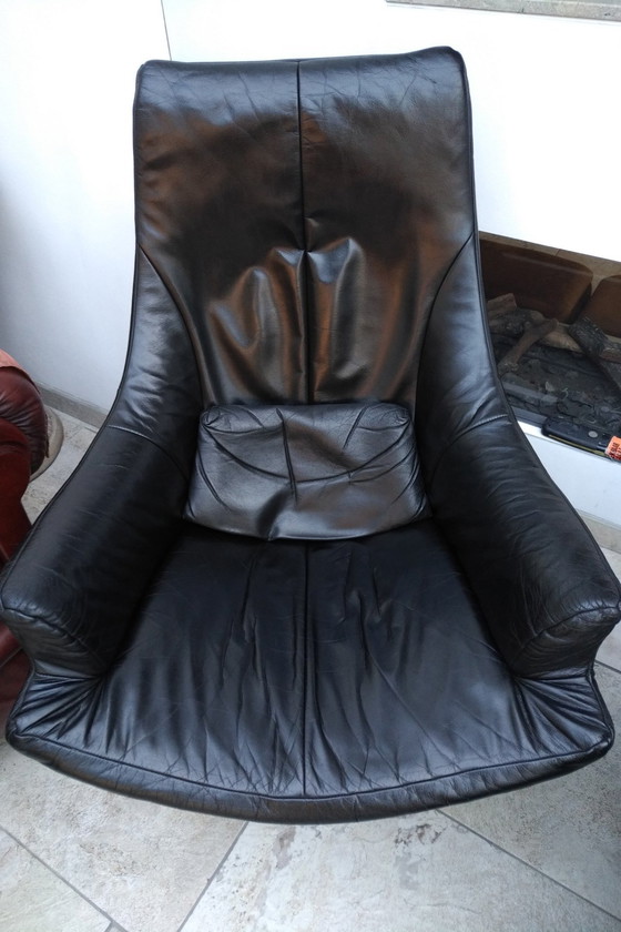 Image 1 of 2x Design Fauteuil + Hocker De Toekomst Sitting Vision Zwart