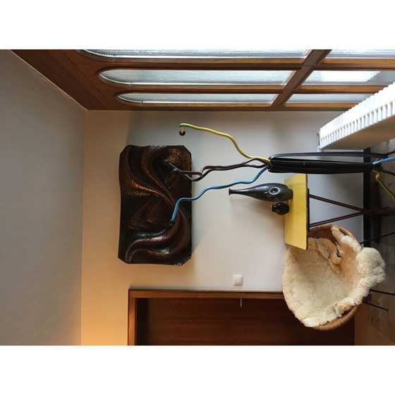 Image 1 of Vintage vliegveld gevouwen stalen bijzettafel, Frankrijk 1940