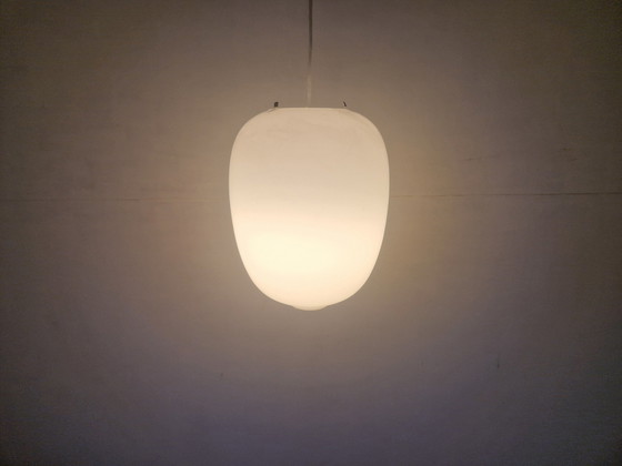 Image 1 of Vintage Opaline Schoollamp Japandi