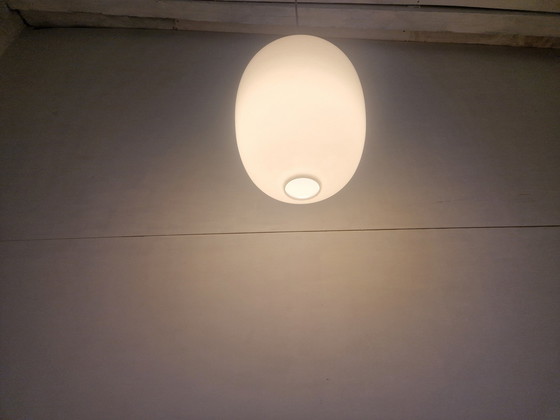 Image 1 of Vintage Opaline Schoollamp Japandi