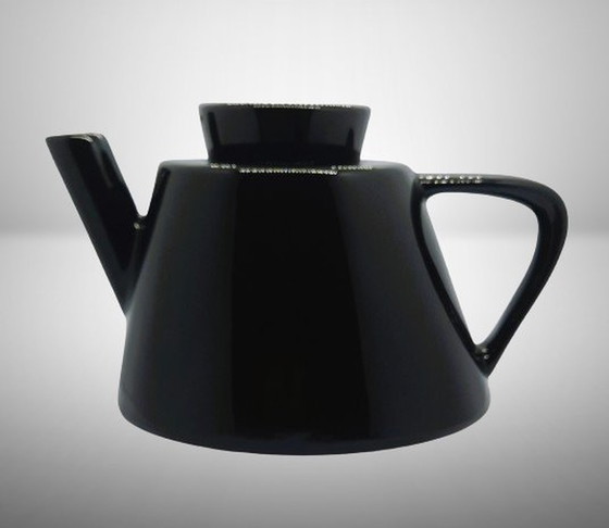 Image 1 of Vintage Ikea Design Theepot Varme Zwart