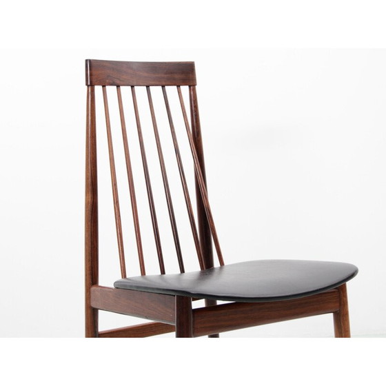 Image 1 of Set van 6 vintage rozenhouten stoelen van Ernst Martin Dettinger