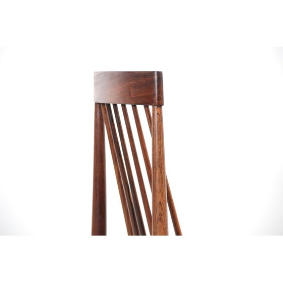 Image 1 of Set van 6 vintage rozenhouten stoelen van Ernst Martin Dettinger